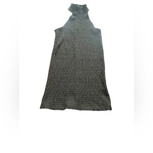 Black high collar sleeveless dress - size XS
